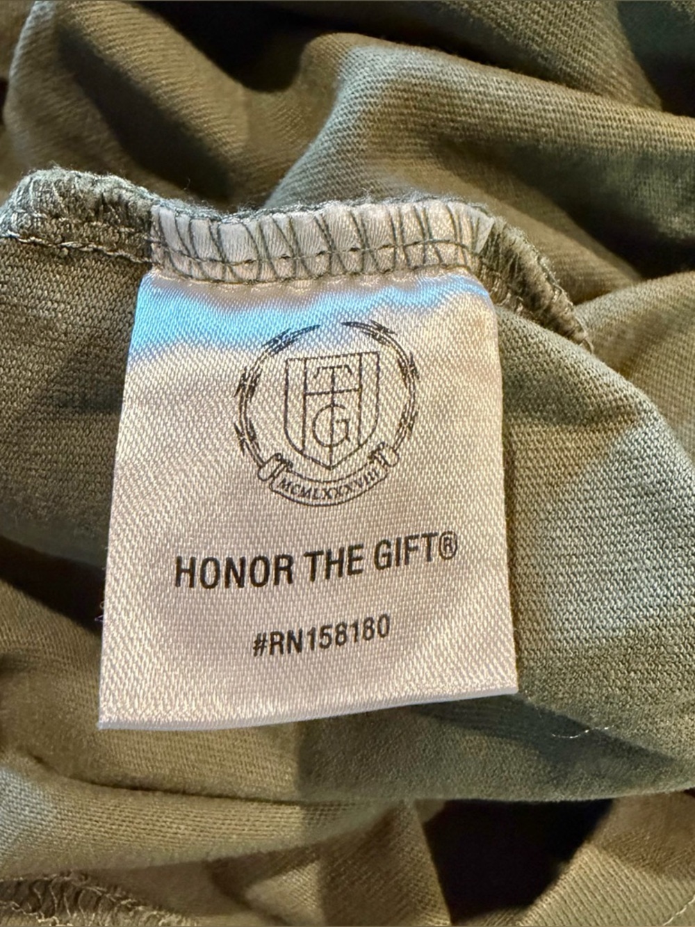 Honor The Gift HTG Men’s Pack Short Sleeve Tee Olive Green Large L Los Angeles - Picture 5 of 8